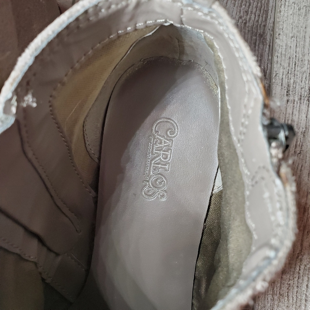 Carlos by Carlos Santana Brianne Tan Beige Ankle Boots Women's Size 7.5M - Picture 7 of 16